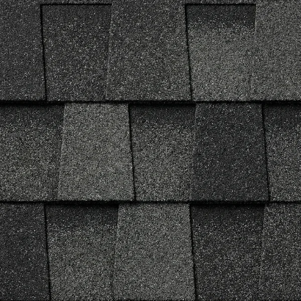 Charcoal architectural asphalt shingle color blend