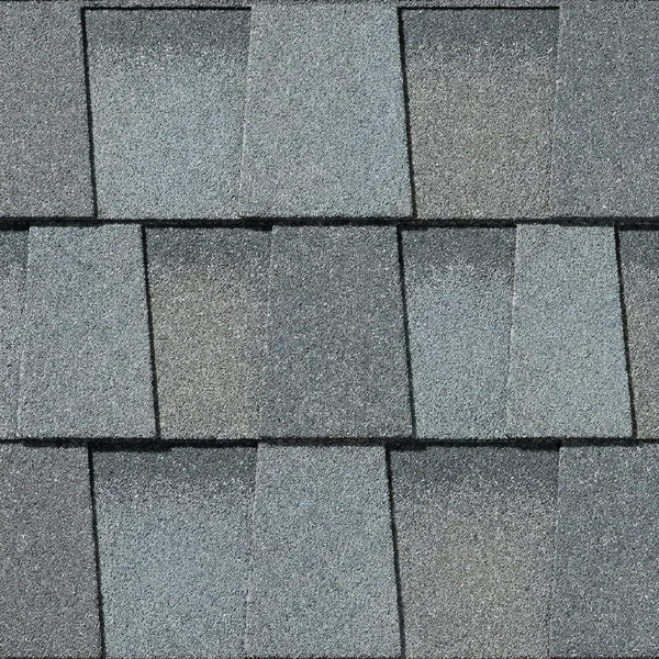 Slate gray architectural asphalt shingle color blend